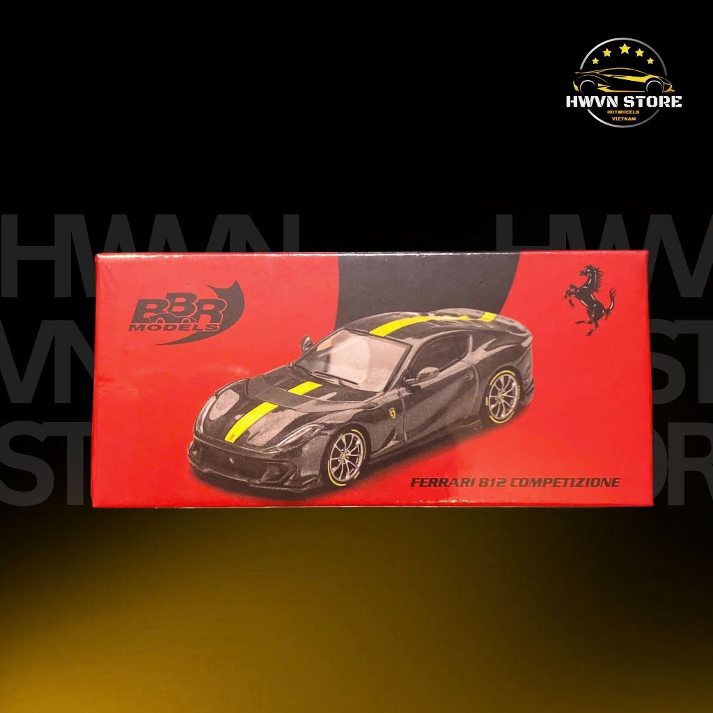 Miniverse - BBR MODELS Ferrari 812 Competizione Grigio Competizione (BBRFER64009-BOX)