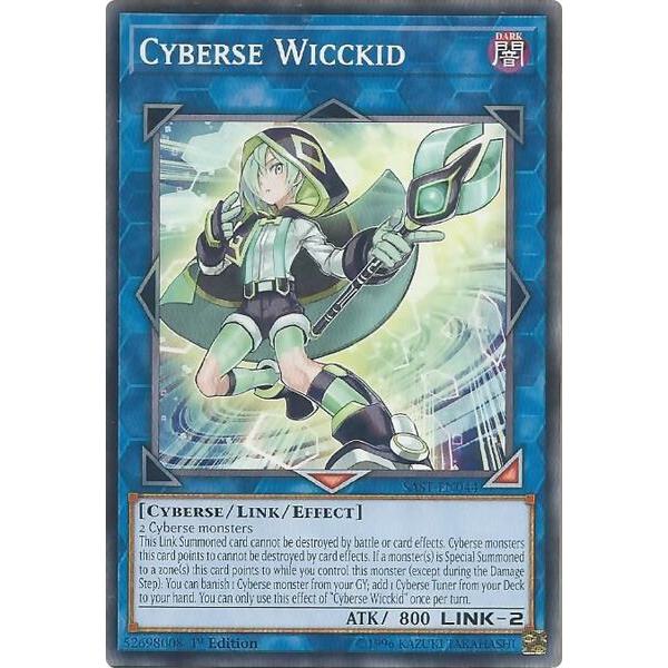 [ การ์ด Yugioh ของแท้ ] Cyberse Wicckid - SAST-EN044 - ทั่วไป