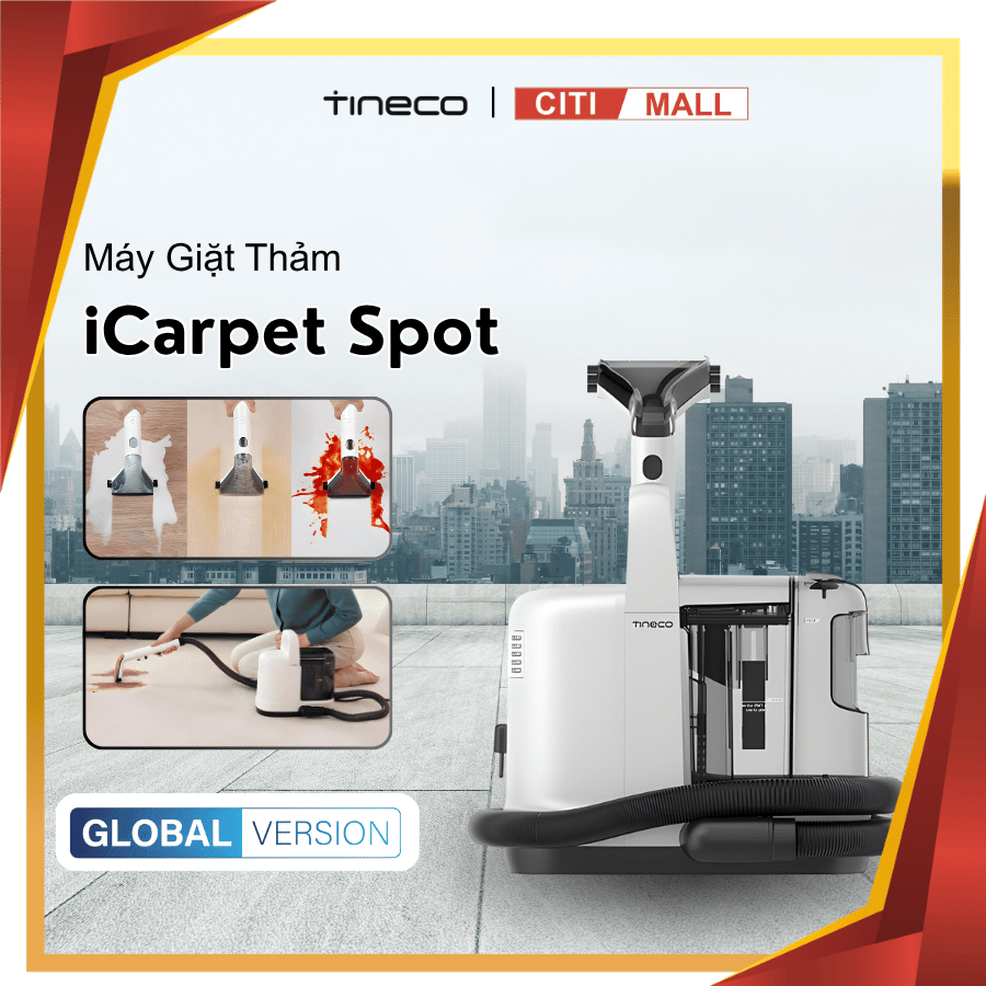 Tineco iPorn Spot - เครื่องซักผ้า 300W พรม ที่นอน เครื่องดูดฝุ่นโซฟา หัวดูดแบบยืดหยุ่น