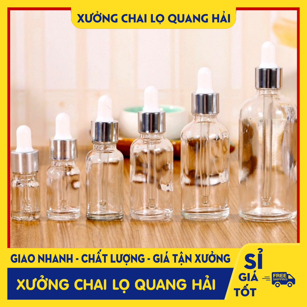 แหวนทองบีบขวดเซรั่ม 5ML/10ML/15ML/20ML/30ML - ขวดแก้วสําหรับเครื่องสําอางและน้ํามันหอมระเหย