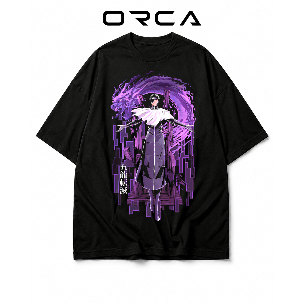 เสื้อยืด Orca พิมพ์ลาย Aizen Sosuke Bleach - ผ้าคอตตอนคุณภาพสูง - ORCA455