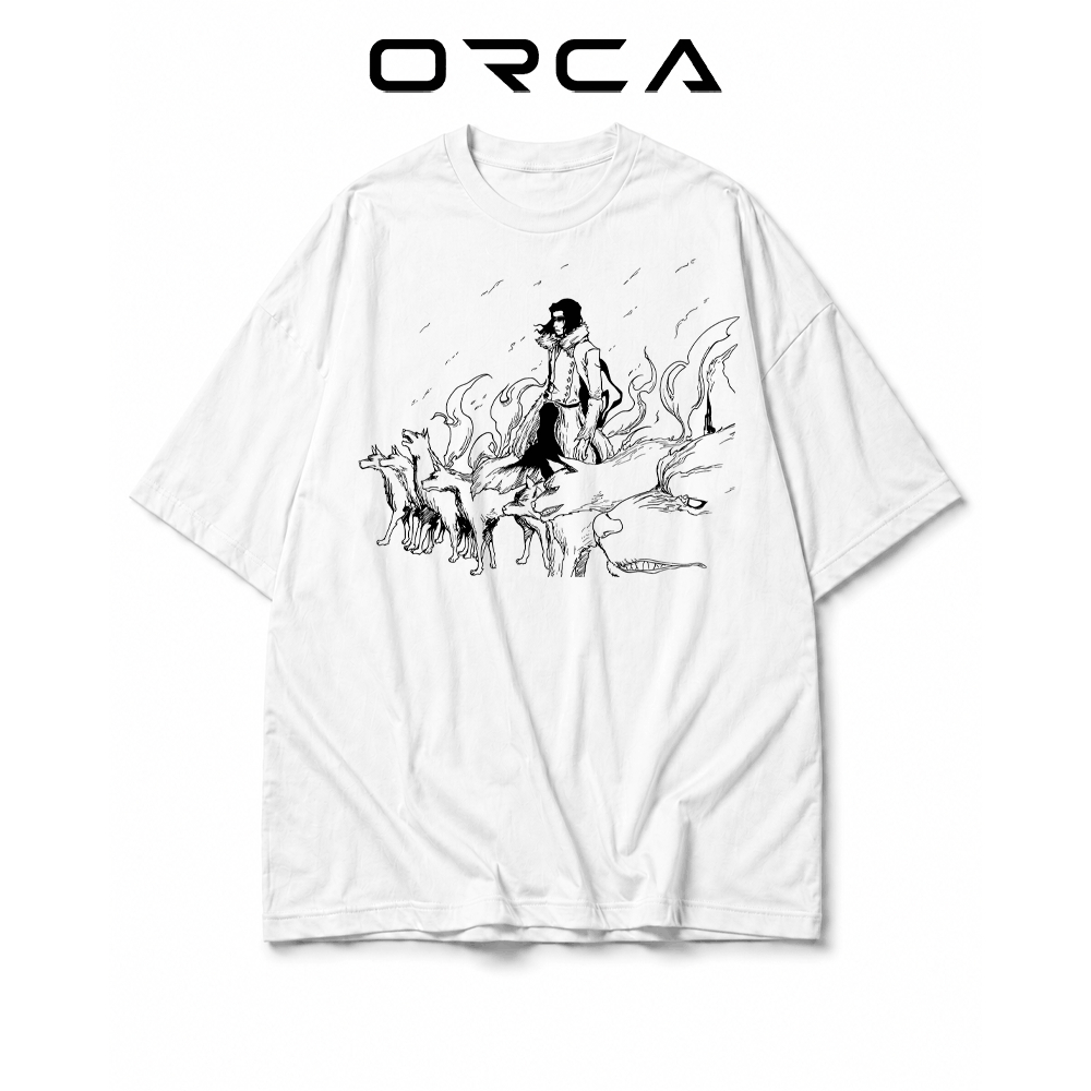 เสื้อยืด Orca พิมพ์ลาย Coyote Starrk Bleach - ผ้าคอตตอนคุณภาพสูง - ORCA458