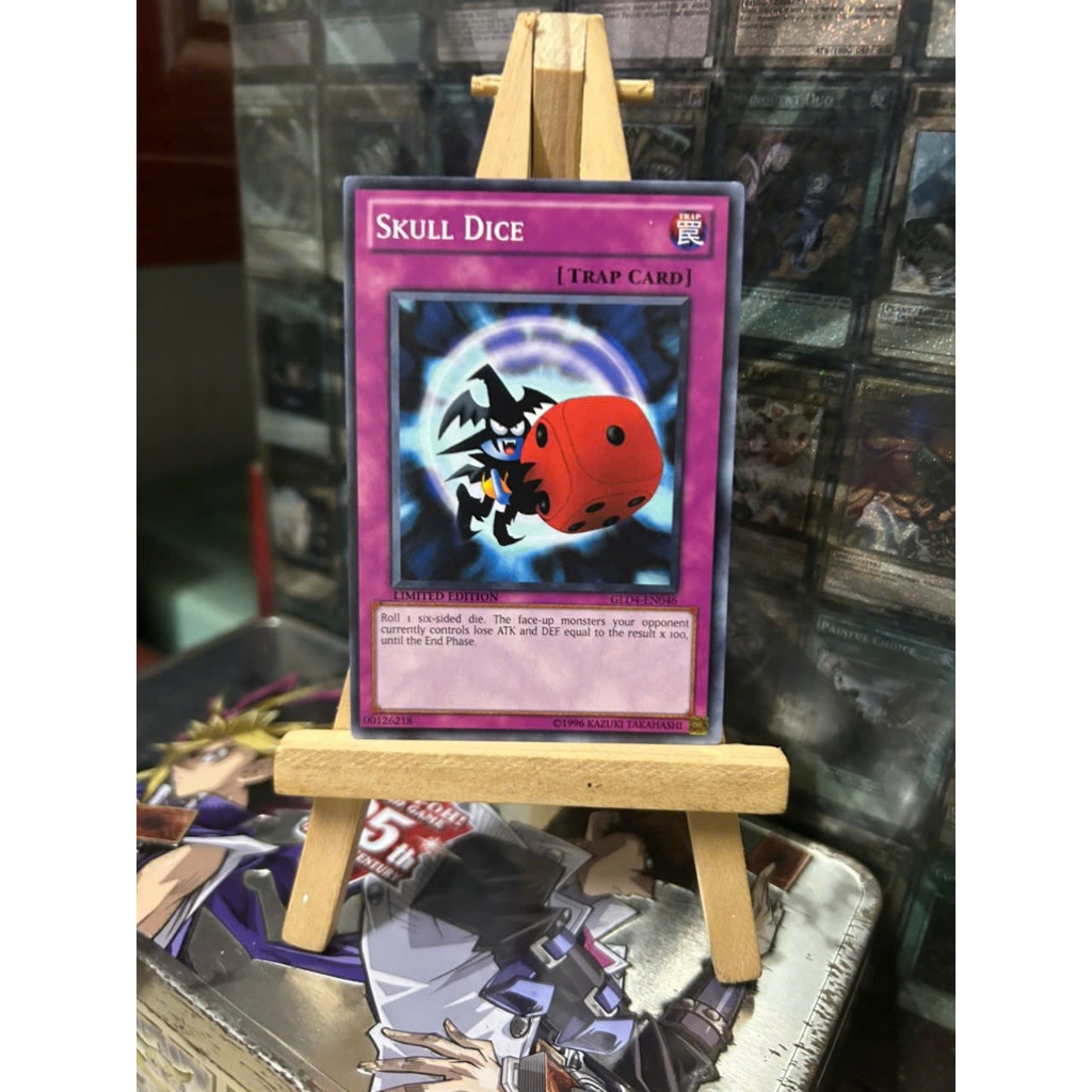 [ Do Lac Yugioh ] การ์ด Mint90 Yugioh Trap Skull Dice ทั่วไป