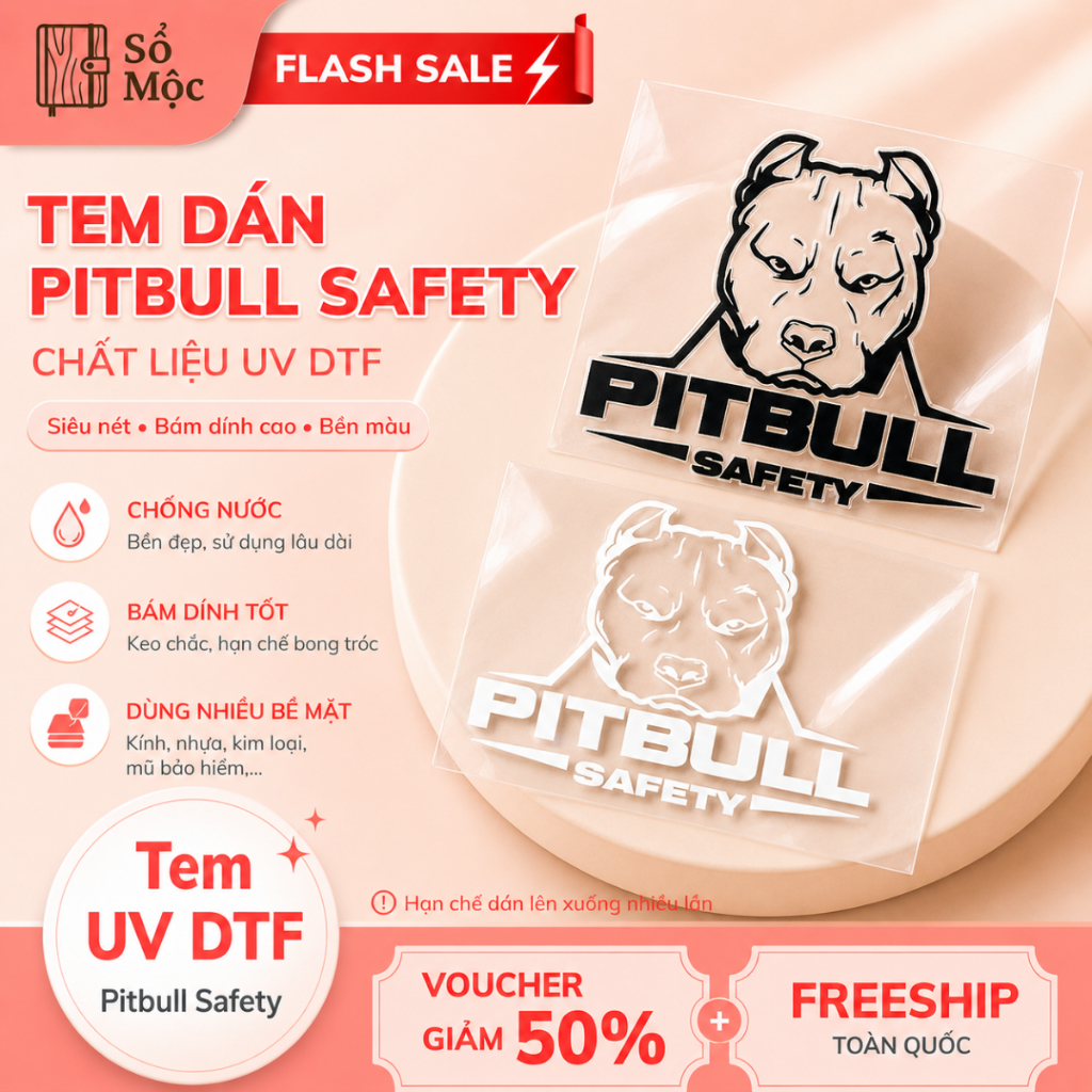 PITTULL SAFETY Sticker UV DTF Material (6903)