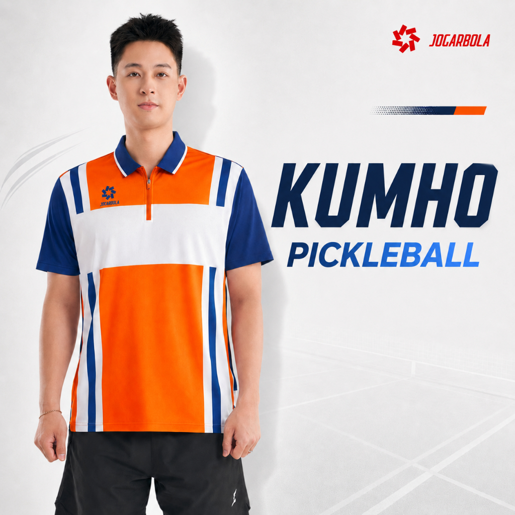 เสื้อ pickleball สําหรับผู้ชาย Jogarbola Kumho - เสื้อโปโลกีฬาผู้ชาย