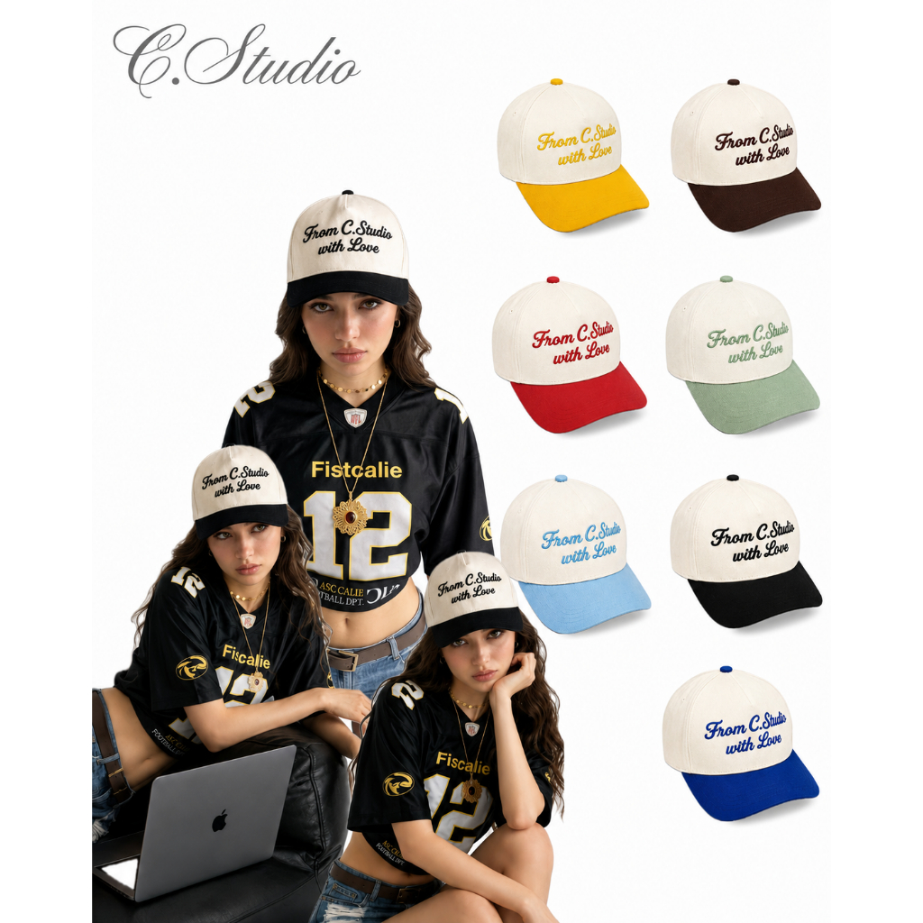 C.STUDIO I HAT จาก C.STUDIO W LOVE BASEBALL CAP
