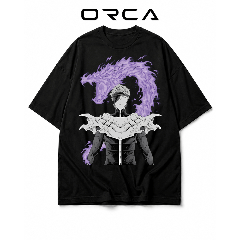 เสื้อยืด Orca พิมพ์ลาย Aizen Sosuke Bleach - ผ้าคอตตอนคุณภาพสูง - ORCA539