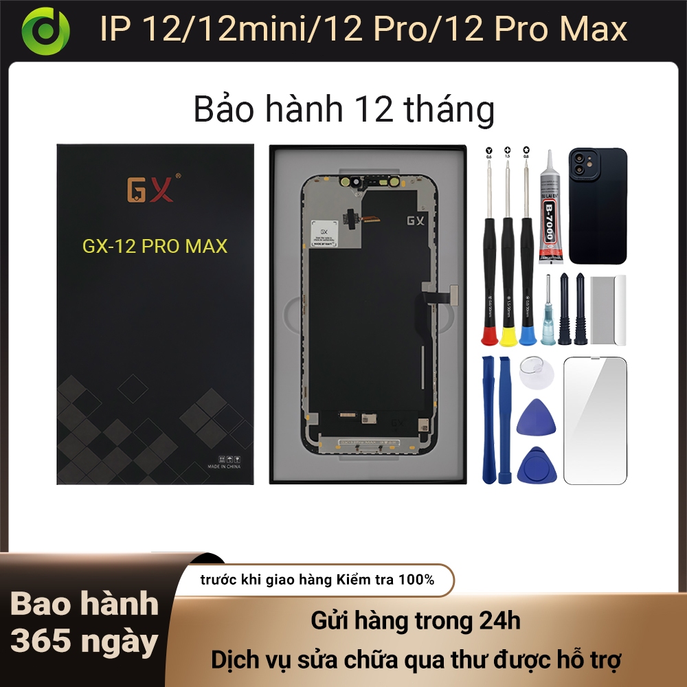 หน้าจอ GX-OLED ของแท้เข้ากันได้กับ IP 12/12 Pro/12 mini/12 Pro Max 12T