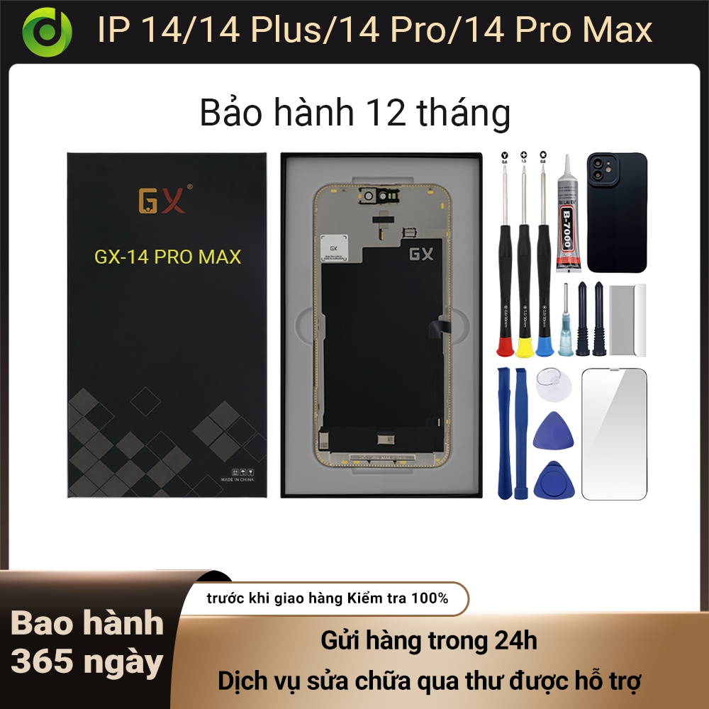 หน้าจอ GX-OLED-HD+ ของแท้เข้ากันได้กับ IP 14/14 Plus/14 Pro/14 Pro Max 12T