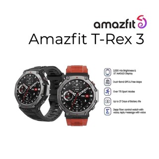 Đồng hồ thông minh Amazfit T-Rex 3 - Bảo hành chính hãng 12 tháng - Đồng hồ thể thao GPS chống nước cao cấp