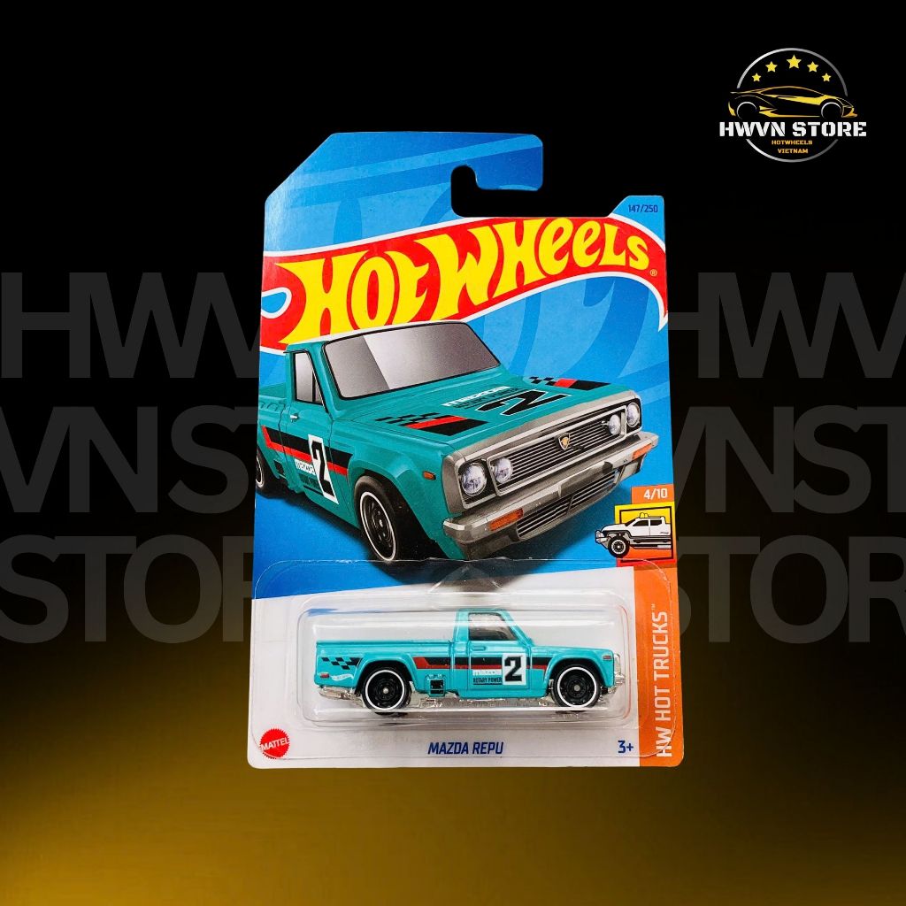 Miniverse - รถโมเดล Hotwheels Turquoise Mazda Repu