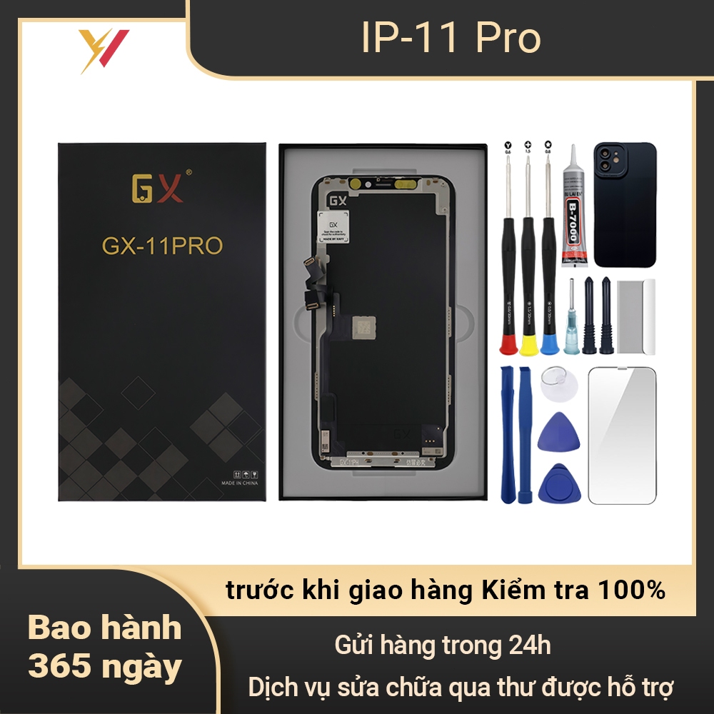 หน้าจอ GX-OLED ของแท้เข้ากันได้กับ IP 11 Pro มาพร้อมชุด 12T
