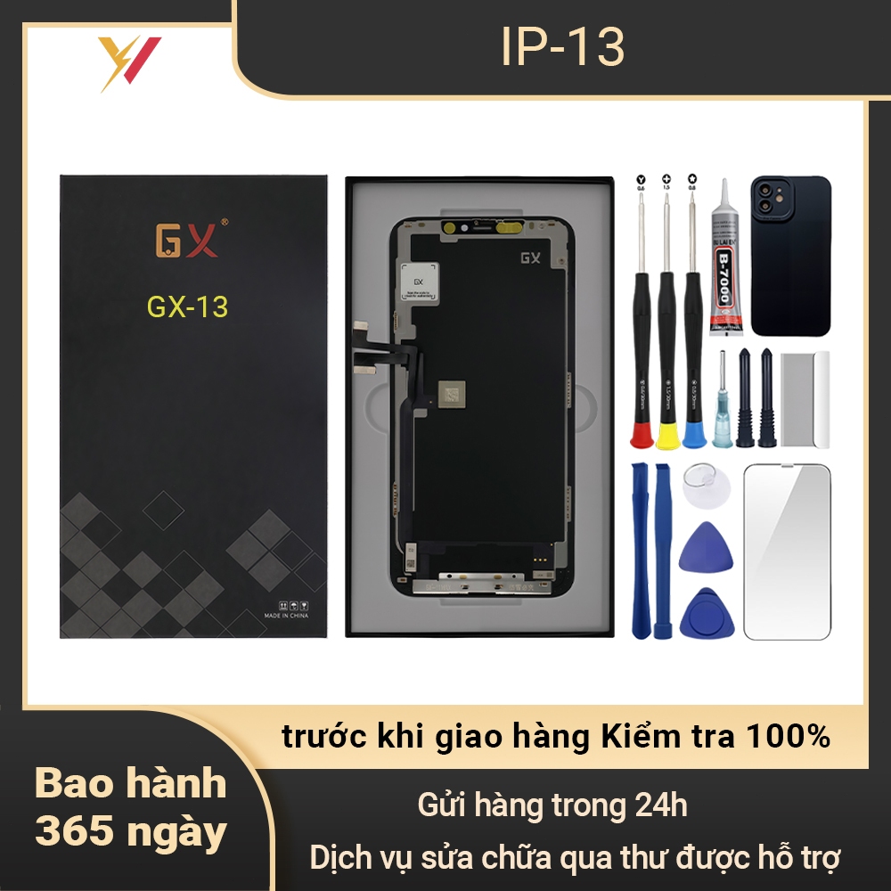 จอ GX-OLED ของแท้เข้ากันได้กับ IP 13 มาพร้อมชุด 12T