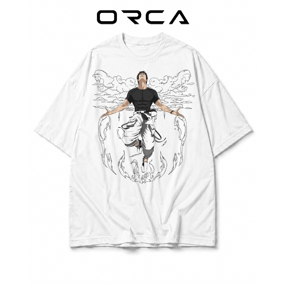 เสื้อยืด Orca พิมพ์ลาย Toji Fushiguro Jujutsu Kaisen - ผ้าคอตตอนคุณภาพสูง - ORCA661
