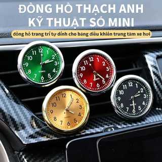Đồng Hồ Thạch Anh Kỹ Thuật Số Mini Dạ Quang Tự Dính Dạ Quang Gắn Lỗ Thông Khí Xe Hơi