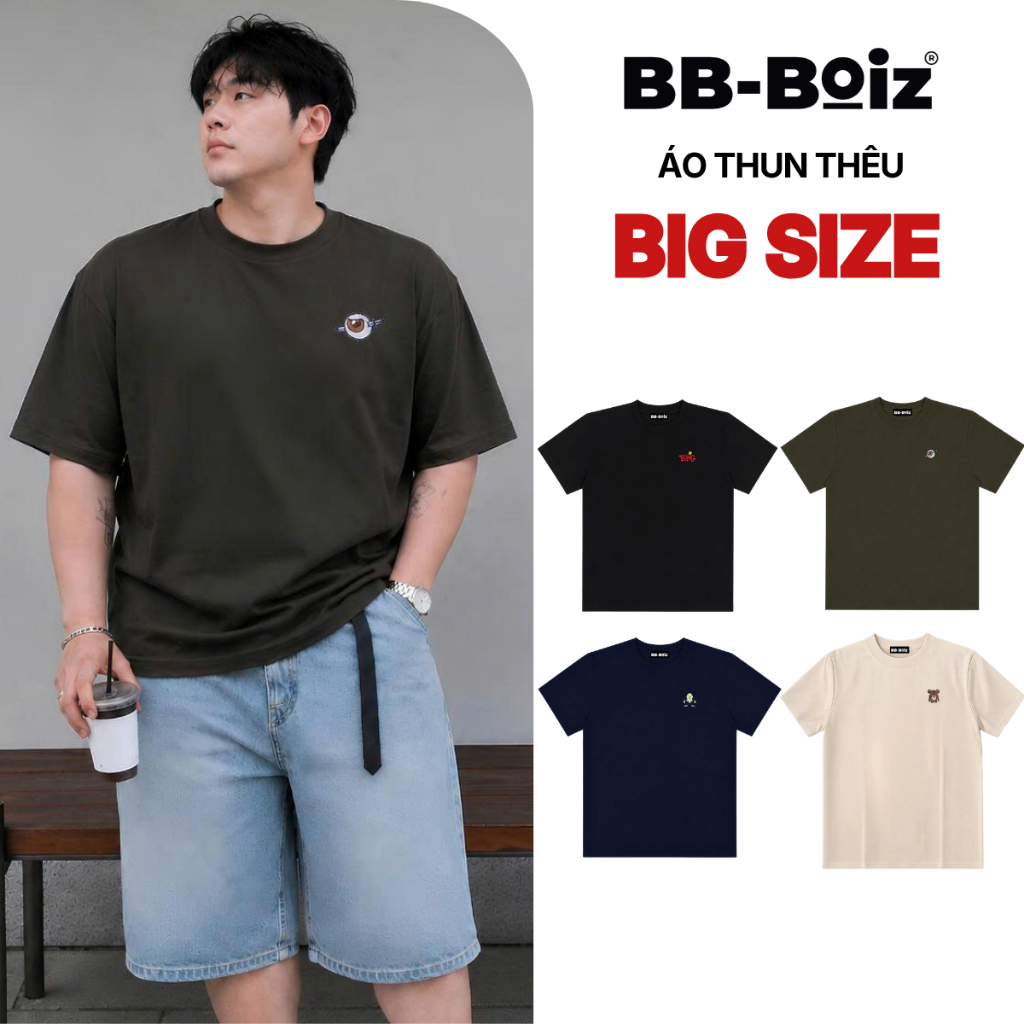 [AVAILABLE - FAST] เสื้อยืด BB-Boiz สําหรับผู้ชาย Form 70kg -130kg |รหัส ATI52 ATI53 ATI54 ATI55