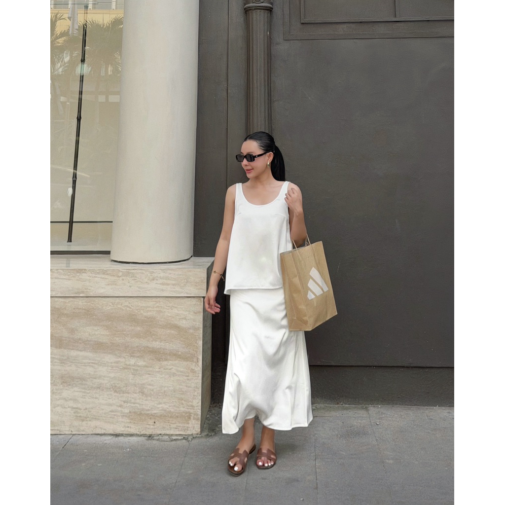 เดอะเลตตี้ | OLWEN TOP - เสื้อเชิ้ตผ้าไหมใต้วงแขน