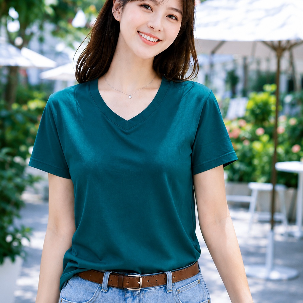 TOLI BSA42 เสื้อยืดคอเต่าผู้หญิง - ผ้าฝ้ายเนื้อนุ่ม ทรงเข้ารูป ร่วมมือง่ายและสวมใส่ทุกวัน