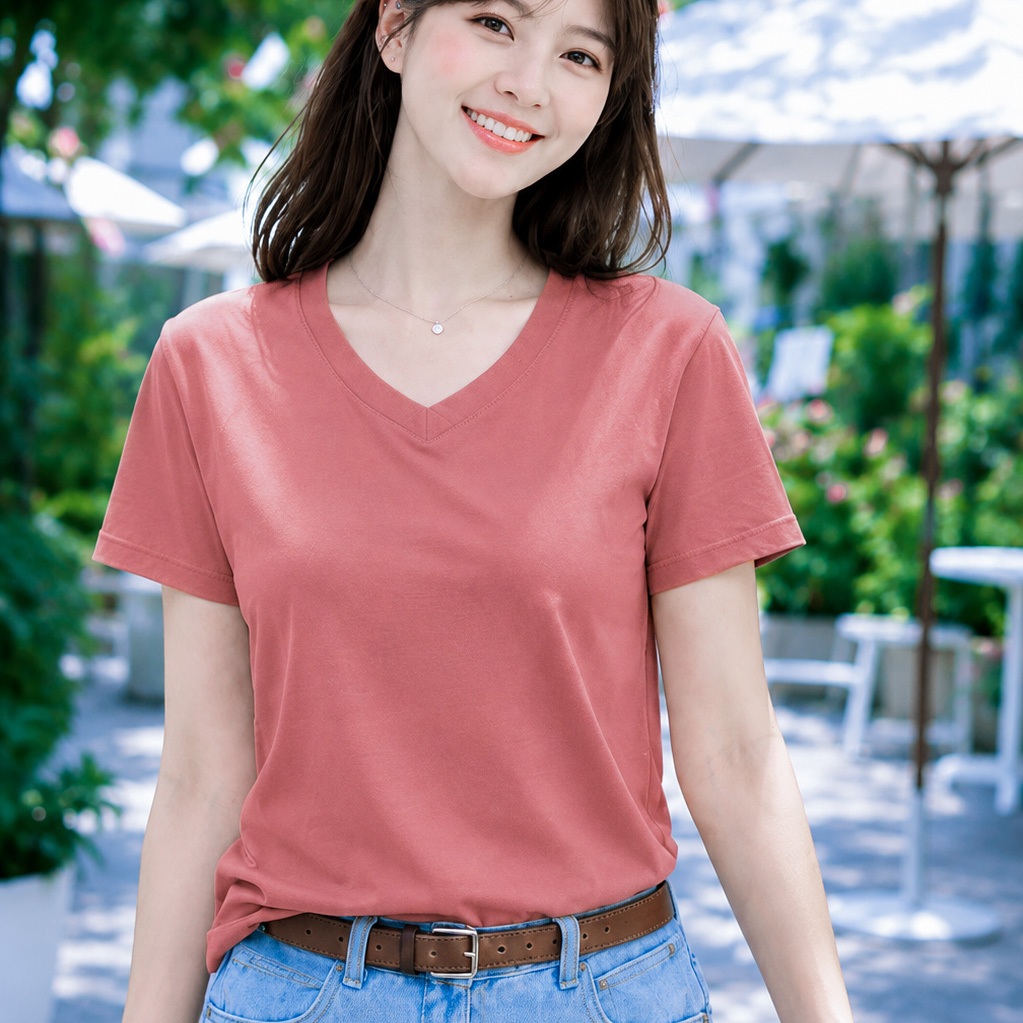 TOLI BSA48 เสื้อยืดคอเต่าผู้หญิง - ผ้าฝ้ายเนื้อนุ่ม ทรงเข้ารูป ร่วมมือง่ายและสวมใส่ทุกวัน