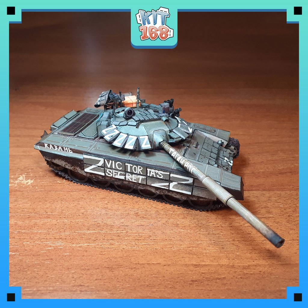 กระดาษรุ่น Tank T-72B3M ver 1