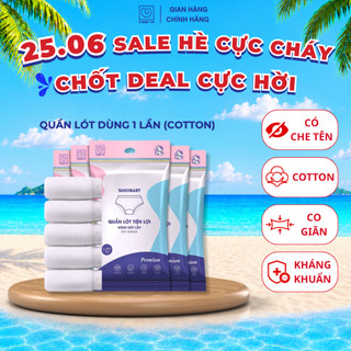 Combo 5 quần lót 1 lần tiện lợi S'BABY TANO chất liệu vải cotton cao cấp, mềm mại, co dãn tốt (TC)