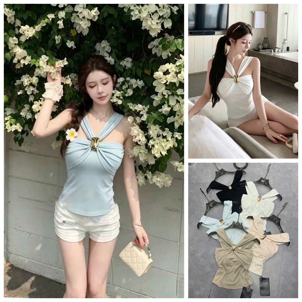 ODD SIZE เสื้อยืดคอปกไขว้เสริมกระดุมทอง UMEE STORE AP1068