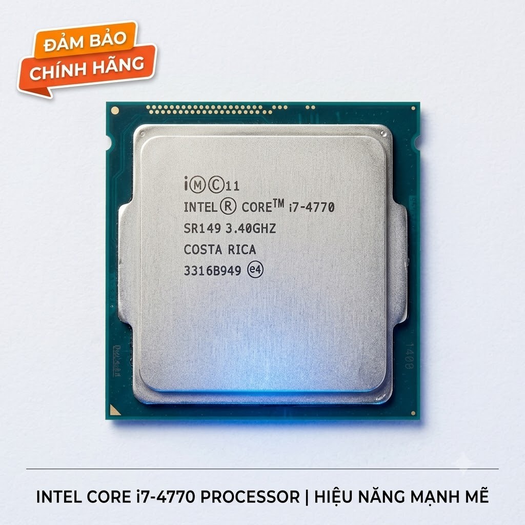 CPU Intel Core i7-4770 3.4GHz Turbo 3.9GHz 8MB Cache Socket 1150 - สินค้ามือสอง ทดสอบ OK