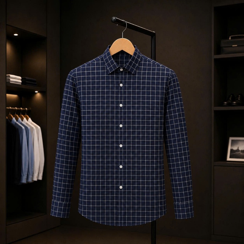 เสื้อเชิ้ตแขนยาวผู้ชายรุ่นใหม่อ่อนเยาว์หรูหราแฟชั่น DEAL123SHOP