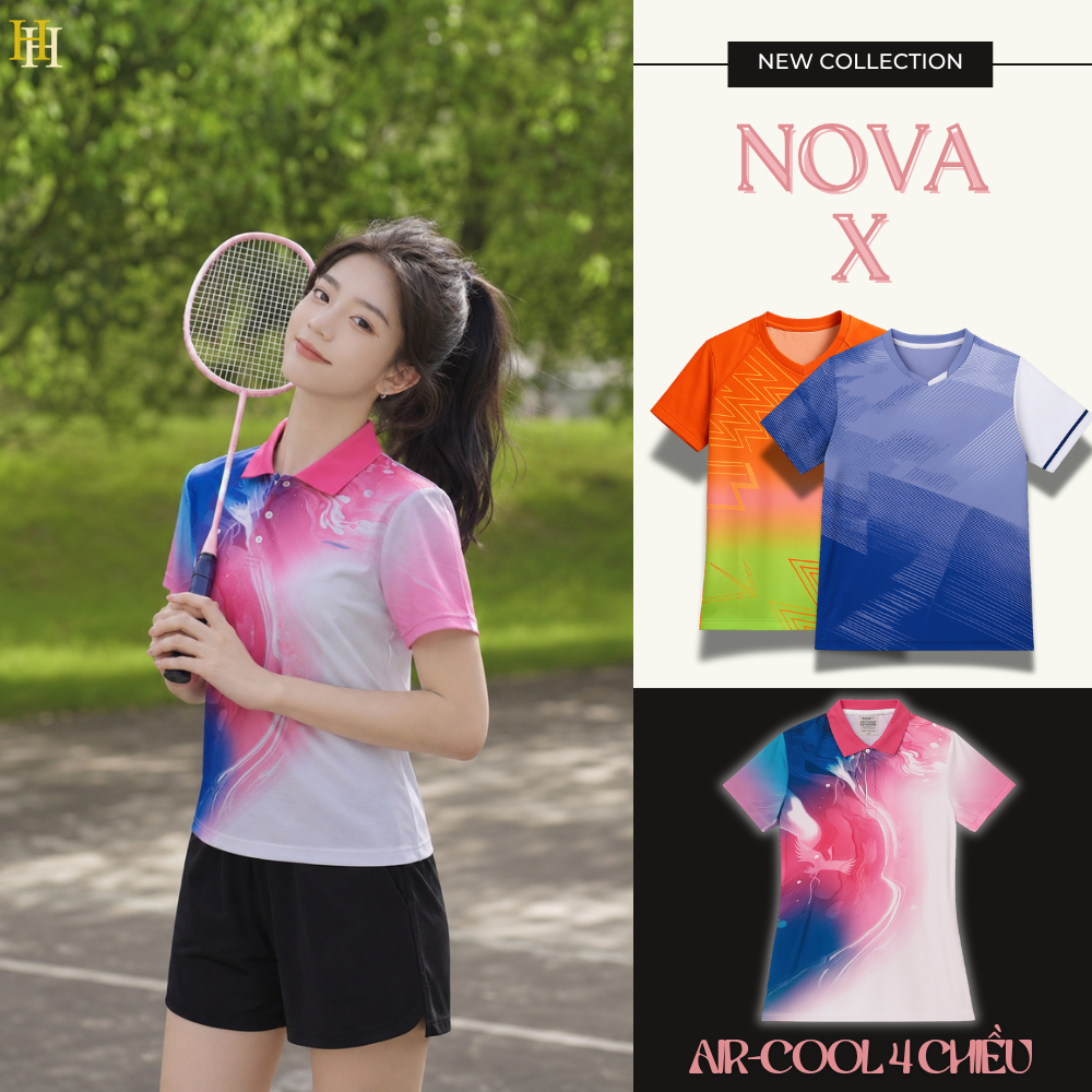 เสื้อกีฬา NOVA-X สําหรับผู้ชาย/ผู้หญิง - วิ่ง, BADMINTON