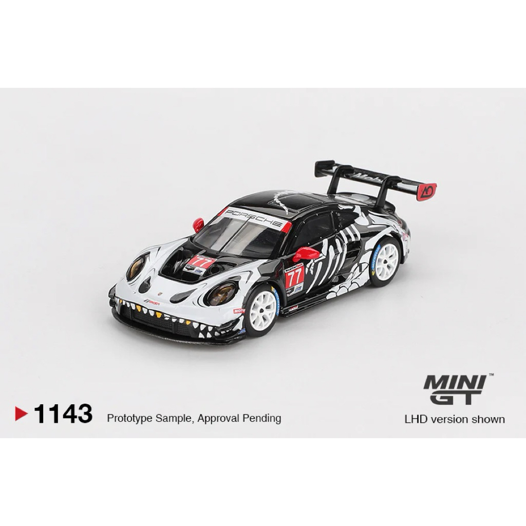 ของแท้ Mini GT 1143 1:64 Porsche 911 GT3 R 77