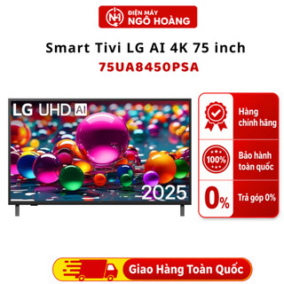 Smart Tivi LG AI 4K 75 inch 75UA8450PSA, màn hình siêu lớn, tivi thông minh - Chính Hãng Điện Máy Ngô Hoàng