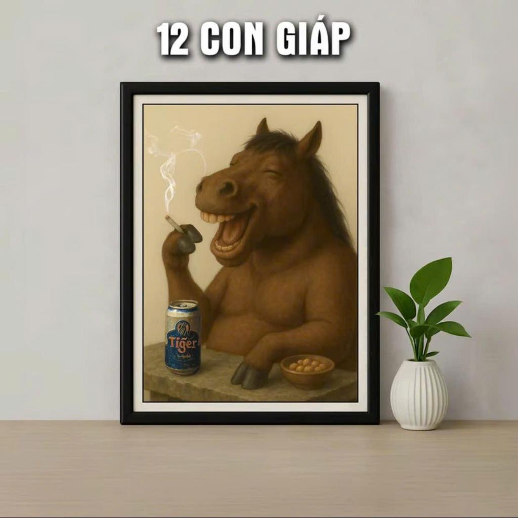 Fomex Painting - Funny 12 Zodiac Animals Painting - Fomex Material - กาวพร้อม