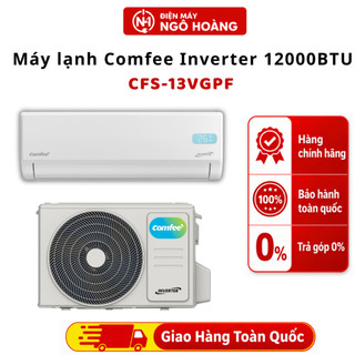 Máy lạnh Comfee Inverter 12000BTU CFS-13VGPF, điều hòa làm lạnh nhanh, bảo hành toàn quốc, êm ái - Điện Máy Ngô Hoàng