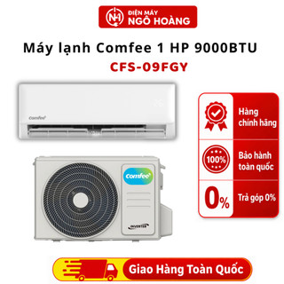 Máy lạnh Comfee 1 HP CFS-09FGY 9000BTU, điều hòa làm lạnh nhanh tiết kiệm điện vận hành êm ái - Điện Máy Ngô Hoàng
