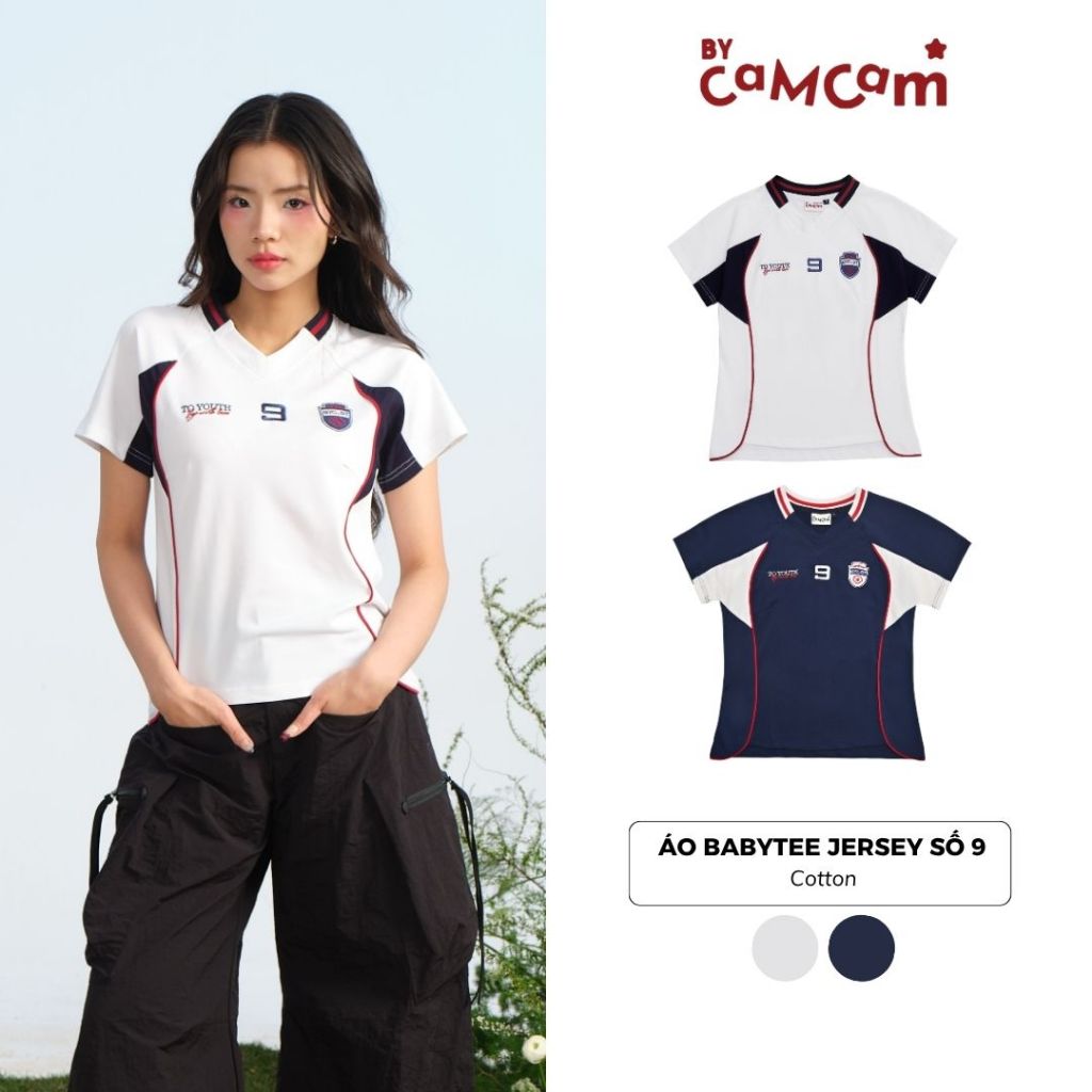 เสื้อยืดกีฬา Babytee Bycam Jersey No. 9 Soccer Hack Street Style สําหรับผู้หญิง ATN006