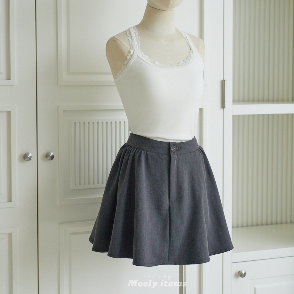 Meely - Luna Skirt กระโปรงบานพร้อมกางเกงสไตล์วัยรุ่น - Luna Skirt