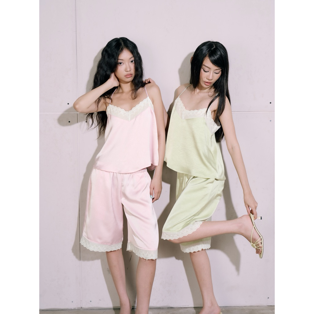 ERRORIST Luna Silk Set - ชุดสองชิ้น & กางเกงขาสั้นลูกไม้ผ้าไหม