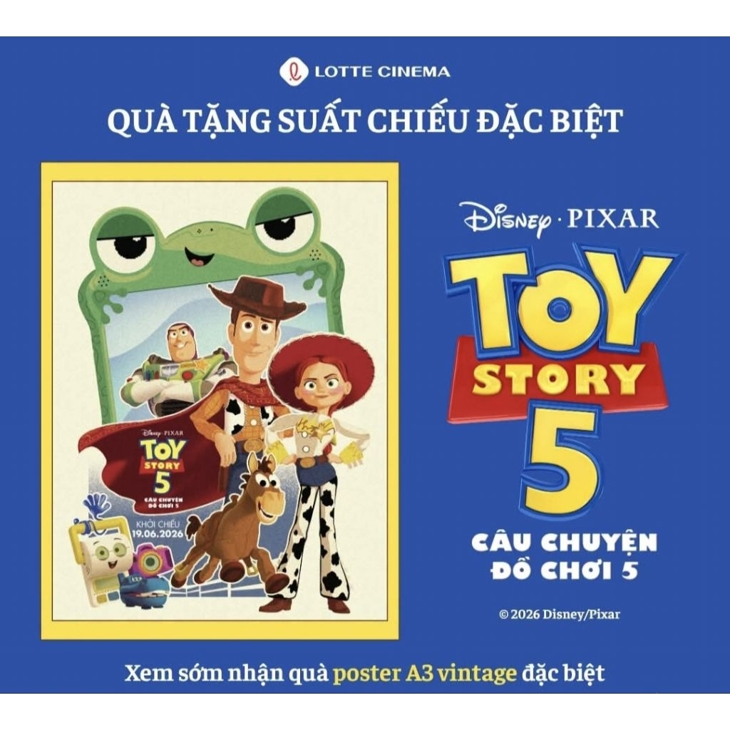 [ CGV+ TOY STORY 5 ] โปสเตอร์ Toy Story 5 โปสเตอร์วินเทจพิเศษ TOY STORY 5 - Toy Story 5