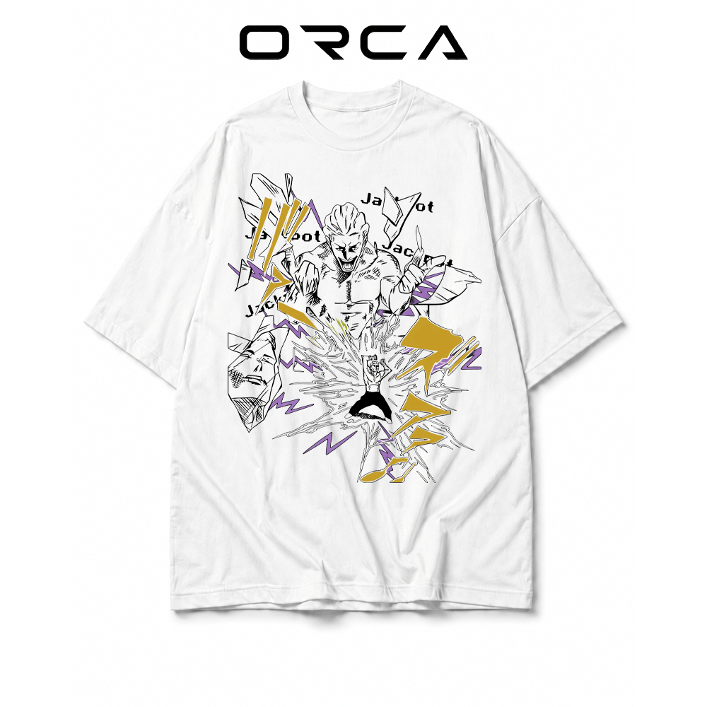 เสื้อยืด Orca พิมพ์ลาย Kinji Hakari Jujutsu Kaisen - ผ้าคอตตอนคุณภาพสูง - ORCA736