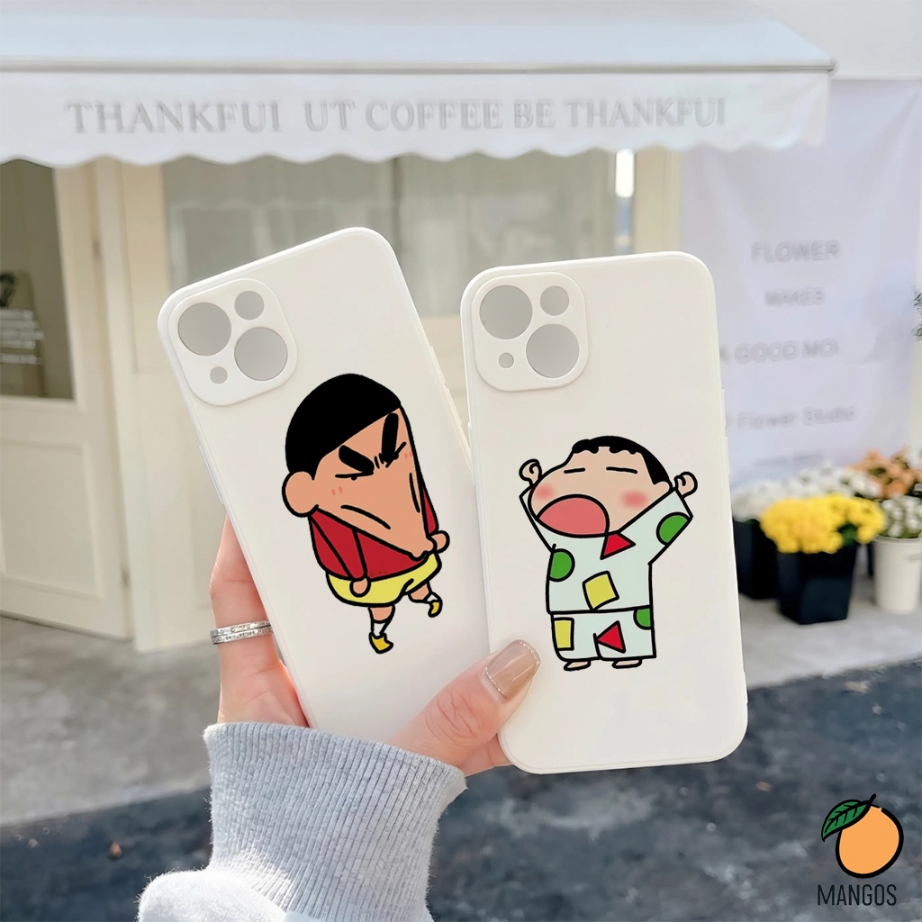 เคส Iphone shin meme 6 7 8 X XR XsM 11 12 13 14 15 16 17 Plus ProM MangoOvil TPU026