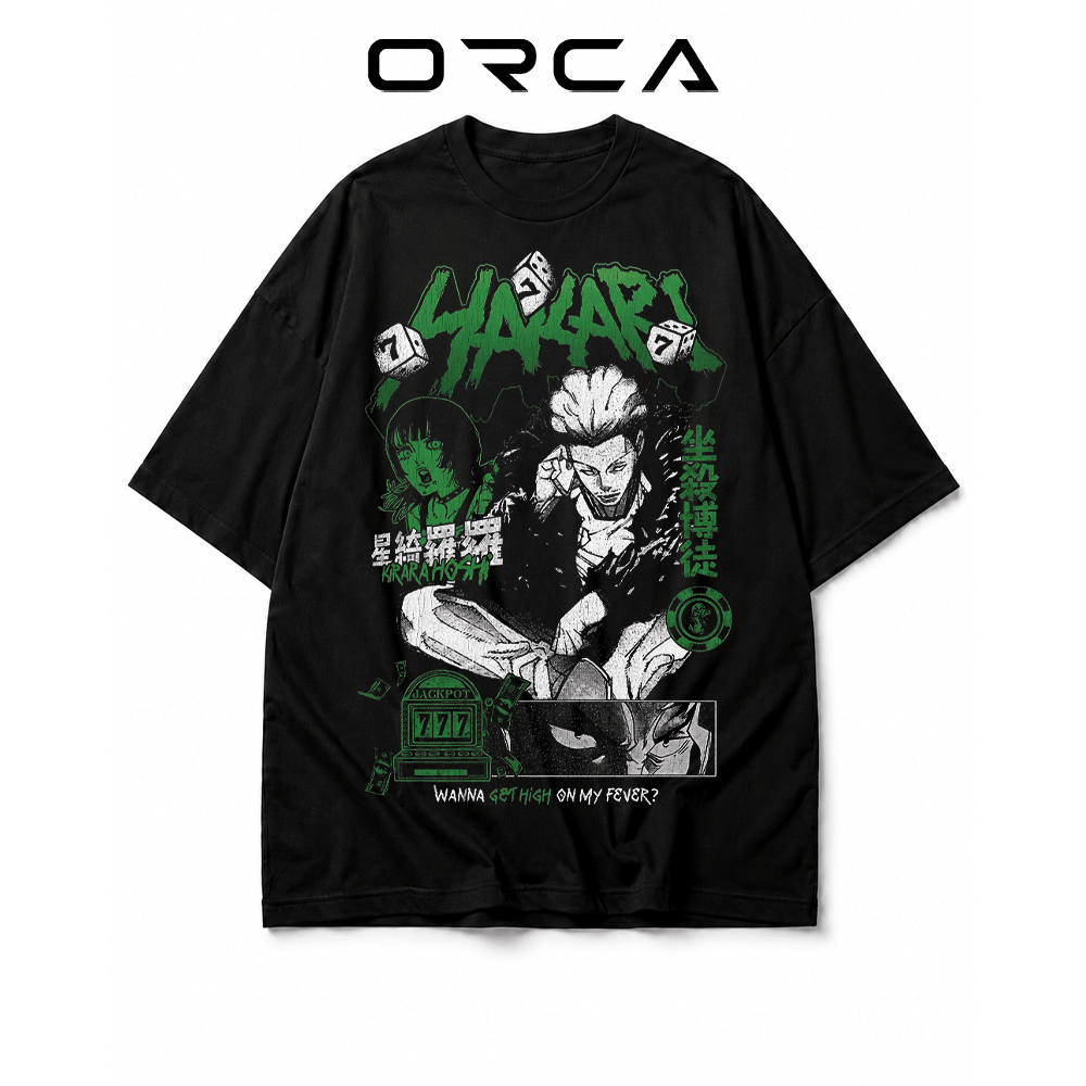 เสื้อยืด Orca พิมพ์ลาย Kinji Hakari Jujutsu Kaisen - ผ้าคอตตอนคุณภาพสูง - ORCA761