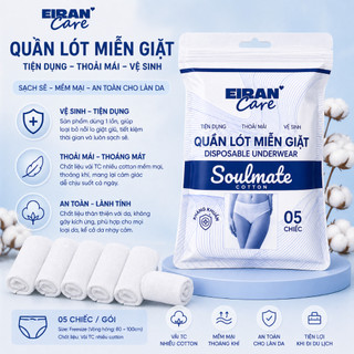 Quần Lót Miễn Giặt Vải (Quần lót dùng 1 lần) Nữ (5 cái/túi zip) - Soulmate - EIRA CARE