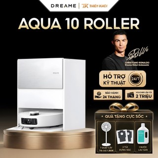 Robot Hút Bụi Lau Nhà Dreame Aqua 10 Roller | 30.000Pa, Lau Sát Tường, Giặt Con Lăn 100°C, Chống Rối