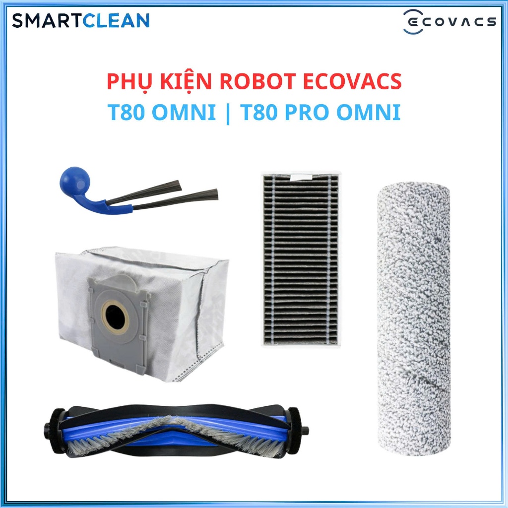 Ecovacs T80 Omni อุปกรณ์เครื่องดูดฝุ่นหุ่นยนต์ | T80 Pro Omni _ อุปกรณ์เสริมทดแทน