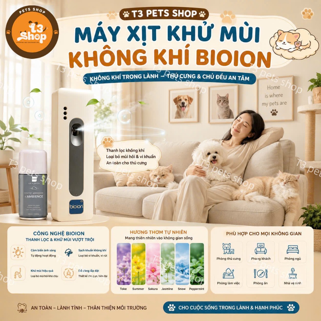 เครื่องดับกลิ่นอัตโนมัติ Bioion RX900 (รุ่นใหม่) ดับกลิ่นสัตว์เลี้ยง ร้านค้า ออฟฟิศ บ้าน .......- T3
