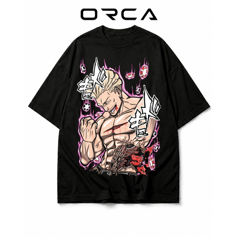 เสื้อยืด Orca พิมพ์ลาย Kinji Hakari Jujutsu Kaisen - ผ้าคอตตอนคุณภาพสูง - ORCA778