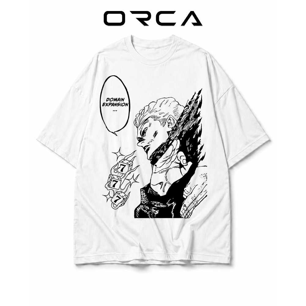 เสื้อยืด Orca พิมพ์ลาย Kinji Hakari Jujutsu Kaisen - ผ้าคอตตอนคุณภาพสูง - ORCA806