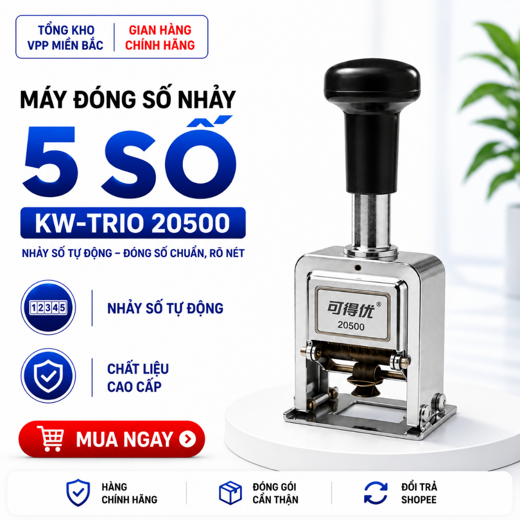 KW-TRIO 20500 l 5-NUMBER JUMPING NUMBER MACHINE - กระโดดส่งสัญญาณอัตโนมัติ