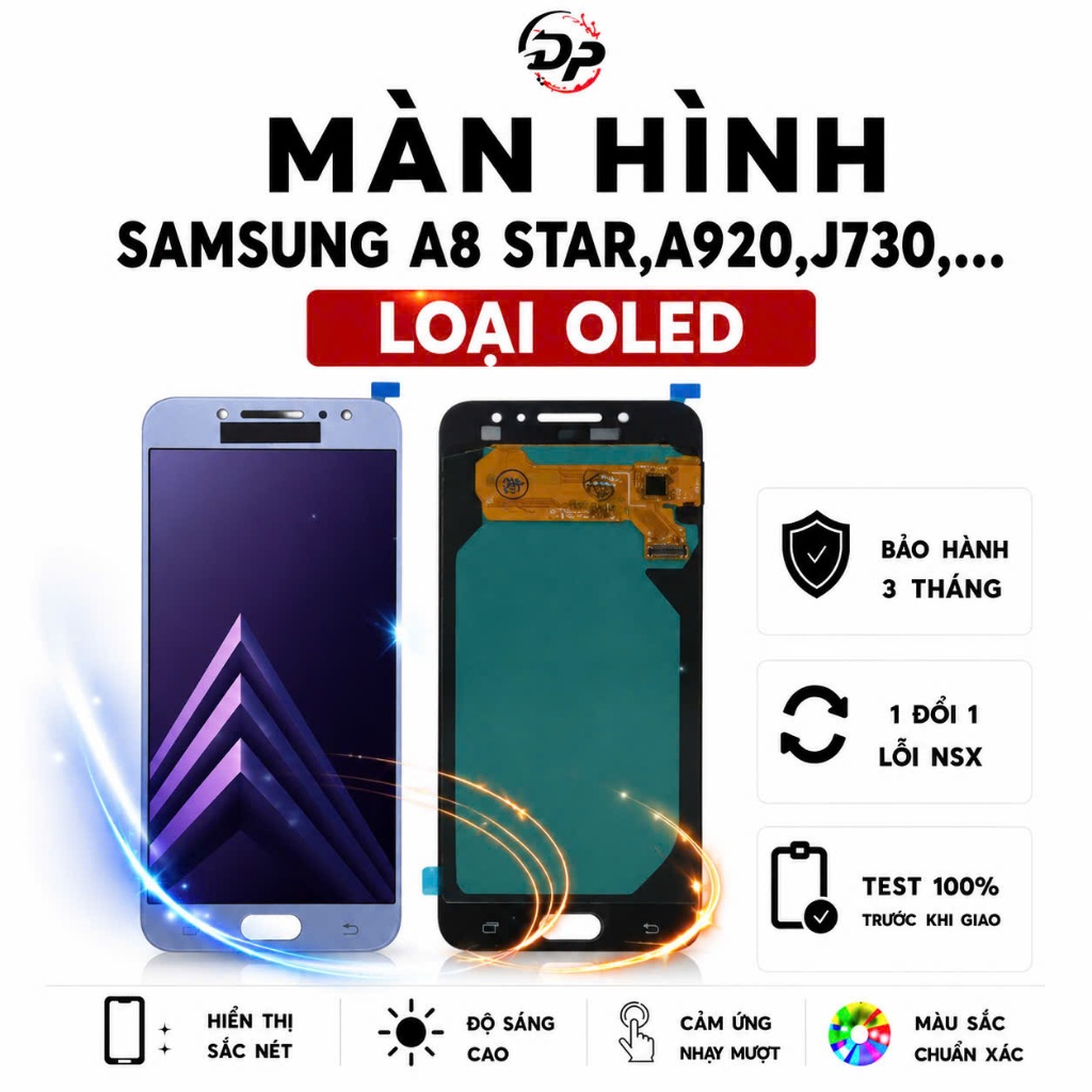 Samsung J7 Plus J7 Pro J700 A920 A8 Star OLED หน้าจอสัมผัสครบชุด 3 เดือน