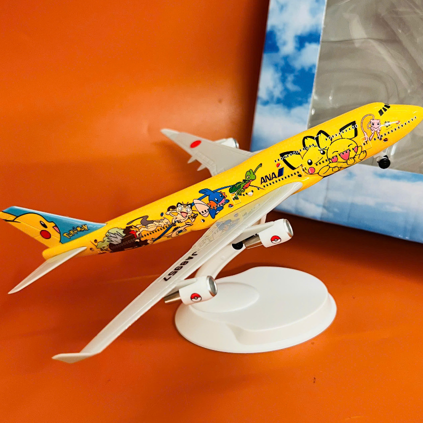 BOEING 747-400 ANA POKEMON JET AIRCRAFT | พร้อมฐานแสดงภาพ | PREMIUM FULLBOX 1:400 รุ่น SCALE